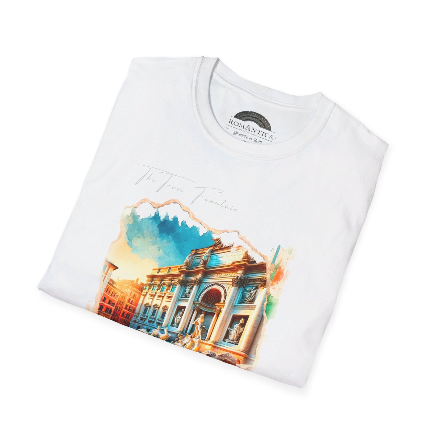 T-Shirt. Trevi Fountain. Light on Trevi.