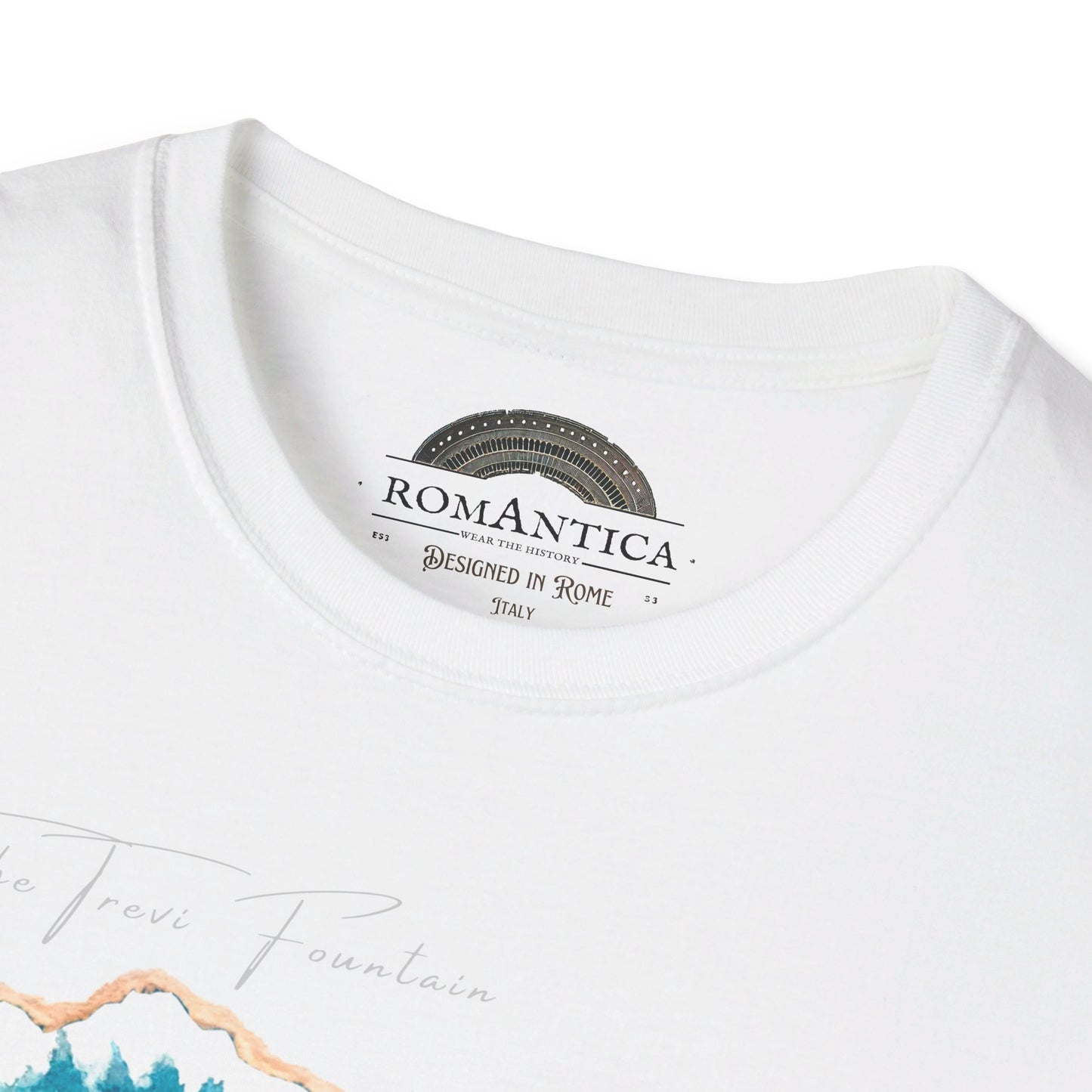 T-Shirt. Trevi Fountain. Light on Trevi.