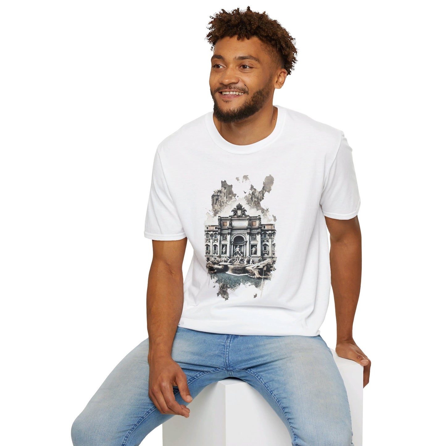 T-Shirt. Trevi Fountain. Wish of the Water