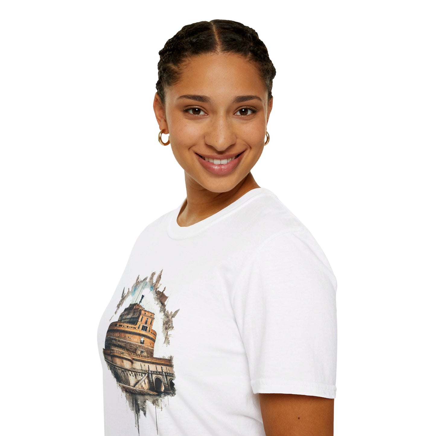 T-Shirt. Castel Sant'Angelo. Monochrome Legacy