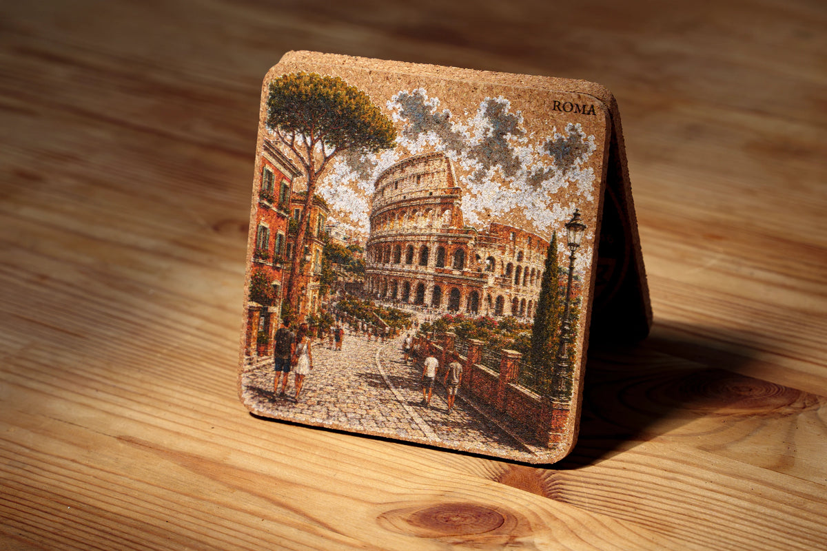 Colosseum Cork Coaster